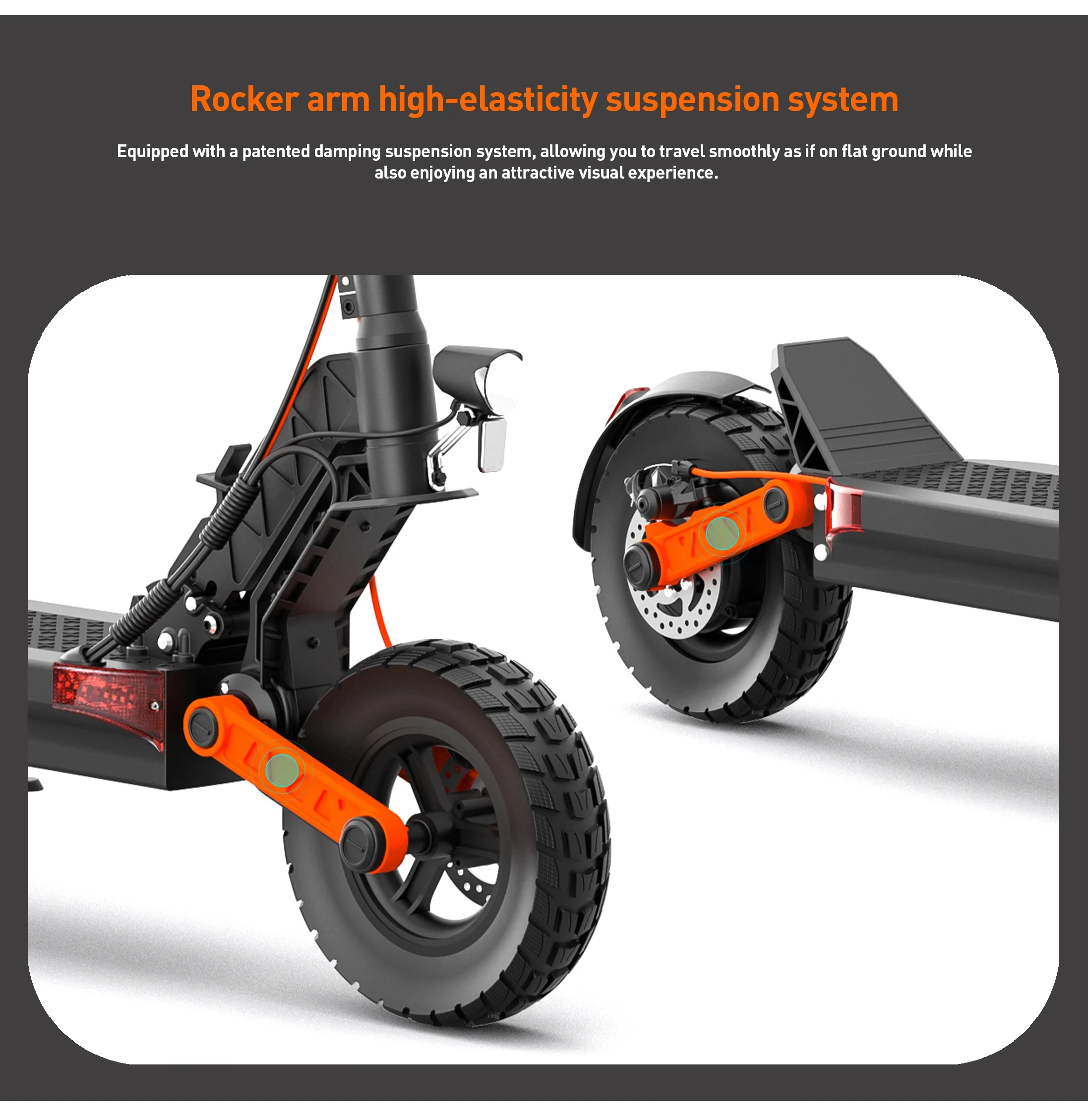 JOYOR S8 Elektroroller 600W Motor 48V26AH Geschwindigkeit 48km/h Maximale Reichweite 75-90km Aluminiumlegierungs-Karosserie 10-Zoll-Reifen Pendler-E-Scooter – Detail 7
