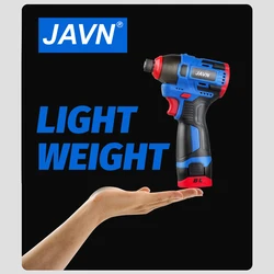 JAVN 16V Electric Drill Screwdriver 160N.m impact Driver cordless drill Household Multifunction Hit Power Tools