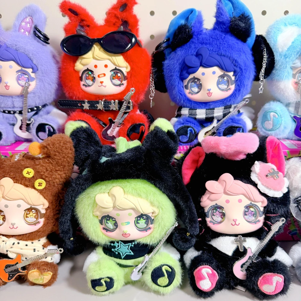 

PENGPENG Brown Sugar Band Blind Box Cute Mystery Box Action Figure Anime Doll Kawaii Surprise Bag Pendant Keychain Ornament Gift