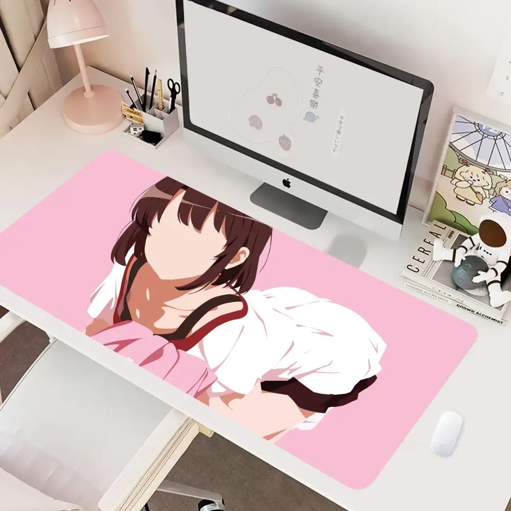 Saekano 보링 여자 친구를 키우기 위한 마우스 패드, 게이밍 마우스 패드, 가정용 인기 HD 마우스 패드, 키보드 패드, 90x40cm, XXL, 800x400mm