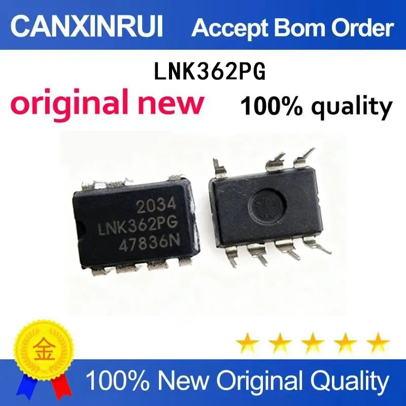 

(5-100 Pieces) Brand new original LNK362PG DIP7 power management chip IC in stock