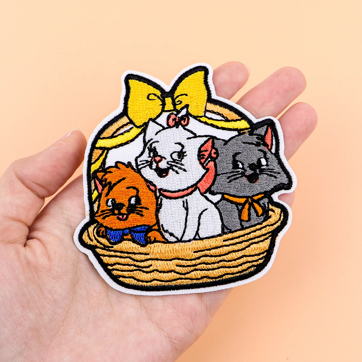 Urocze naszywki Stitch Doktor na ubrania, naszywki haftowane z kreskówkowym kotem, naszywki z motywem zwierząt, naszywki do naprasowania, akcesoria do samodzielnego szycia ubrań.