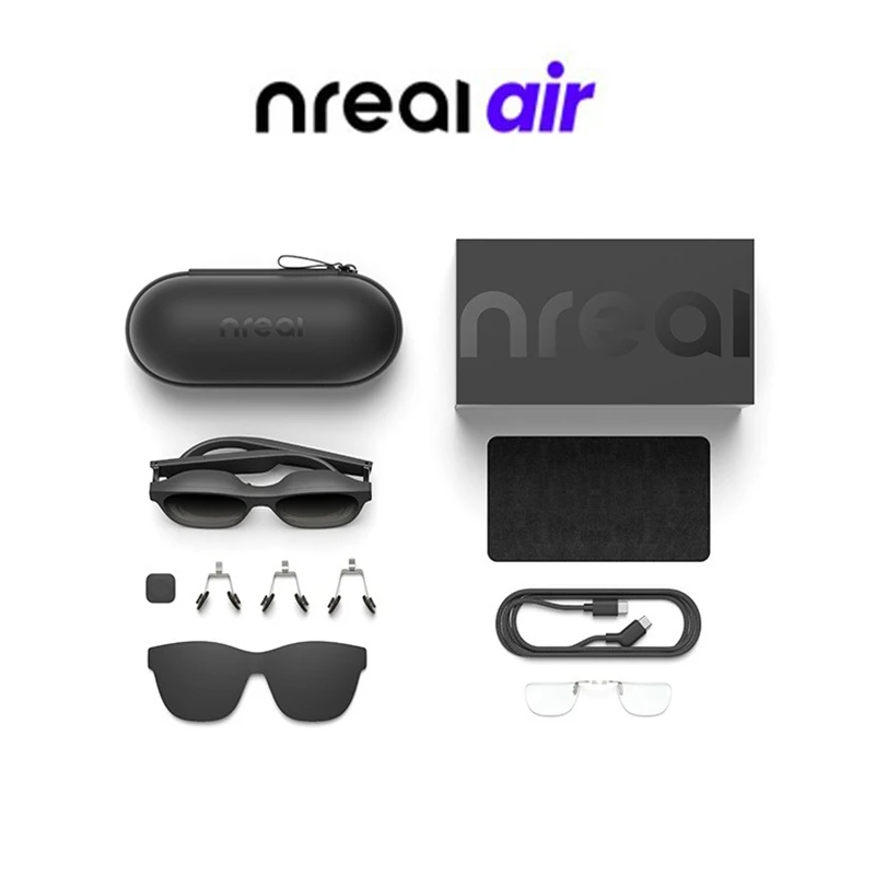 แว่นอัจฉริยะ xreal Air AR RTS แบบพกพา nreal Air Space AR 1080P ดูหนังส่วนตัวความละเอียด P