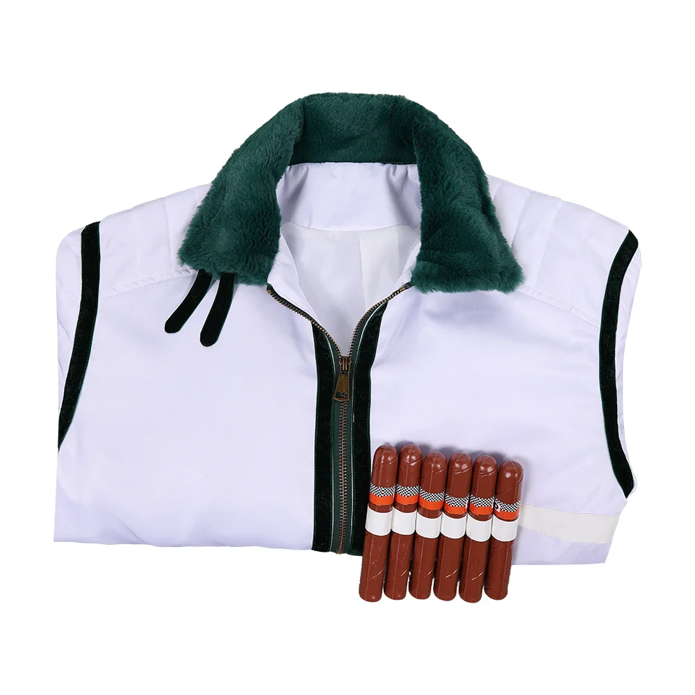 Smoker Cosplay Men Fantasy Coat Jacket Costume Anime Navigator Roleplay Stick Outfit Clothing Male Halloween Carnival Party Suit