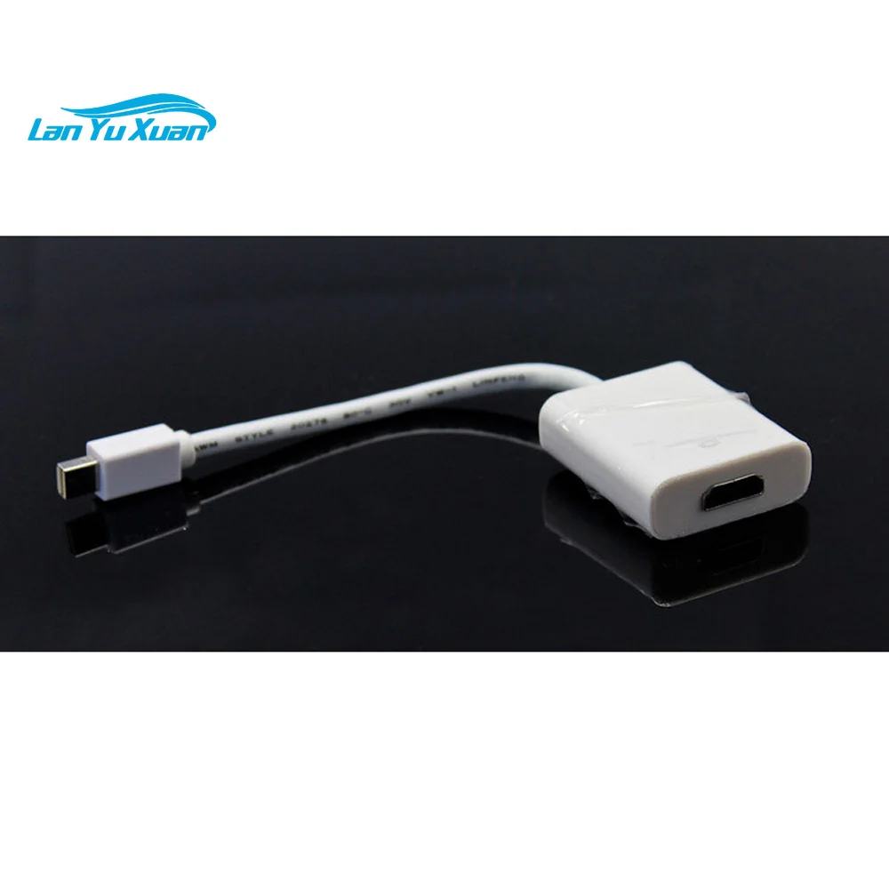 2PCS DTECH HD Mini Display Port To HDMI Cable 20cm 1080p DP To Hdmi Cable For Printer Scanner Laptop