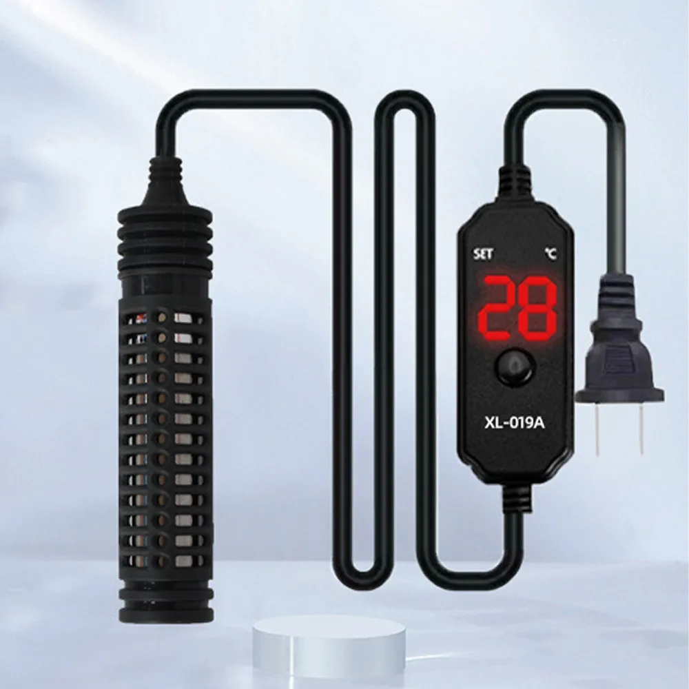 

17-34°C Aquarium Submersible Heater Digital Display 25W-75W Fish Tank Heater Adjustable Temperature Control