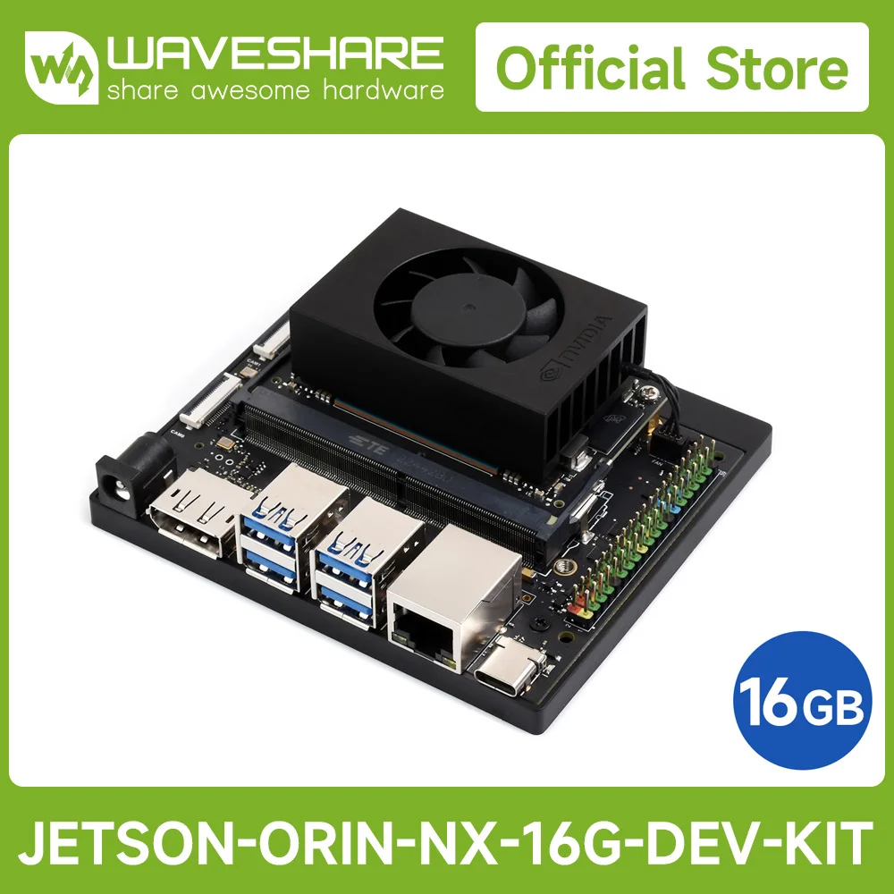 Waveshare Jetson Orin NX AI Development Kit For Embedded And Edge Systems Options For 8GB/16GB Memory Jetson Orin NX Module