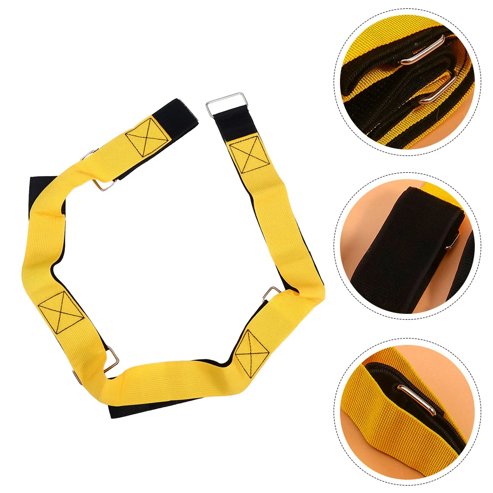 

1 Pair Outdoor Teamwork Training Nylon Webbing Footsteps Game Belt Creative Buckle Design Limb Development Team Cooperation Game