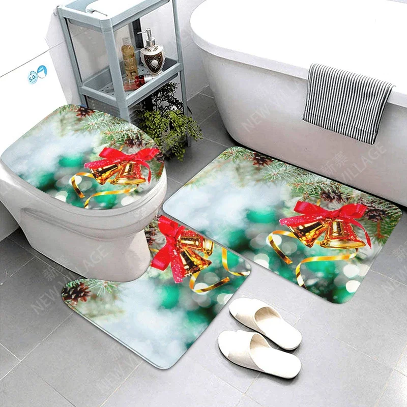 home bathroom floor mats Christmas animals Bath Foot mat modern bathroom accessories rug Toilet mat Bathtub anti-slip carpet