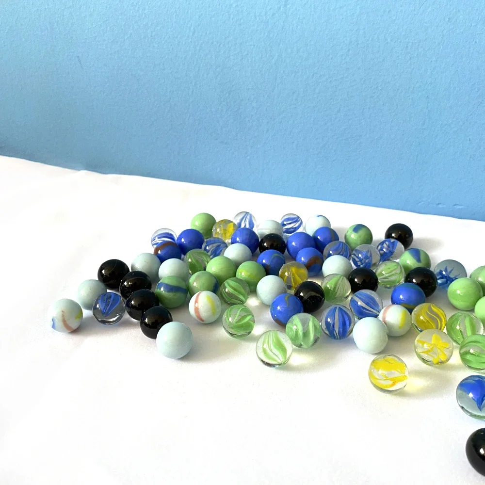 G4 16mm Glass Marbles Chinese Balls Glass Sphere Balls For Children Marbles Party Favor Stocking Stuffer DIY Home Decor