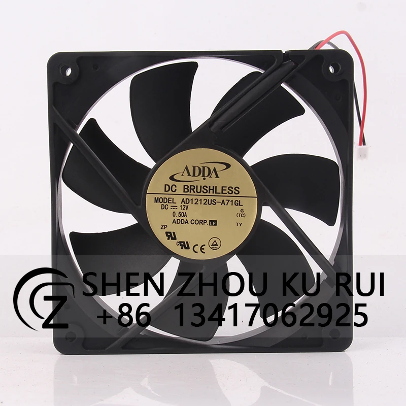 

Case Fan for ADDA AD1212US-A71GL 120*120*25MM 12V 0.50A 12CM 12025 High Airflow Chassis Cooling Fan