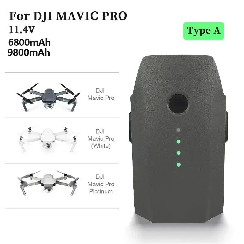 100% brand new for DJI Mavic Pro Battery Max 27-min Flights Time 9800mAh For Mavic Pro Drone Intelligent Flight Batteries