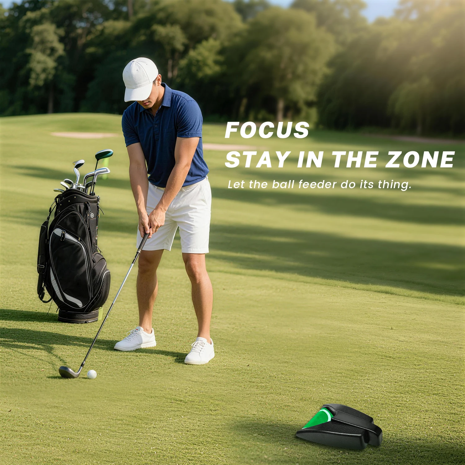 FzcSpeed Golf Automatic Return Machine for Training Indoor Golf Hole Auto Returning Practice Outdoor Garden Golf Training Aids