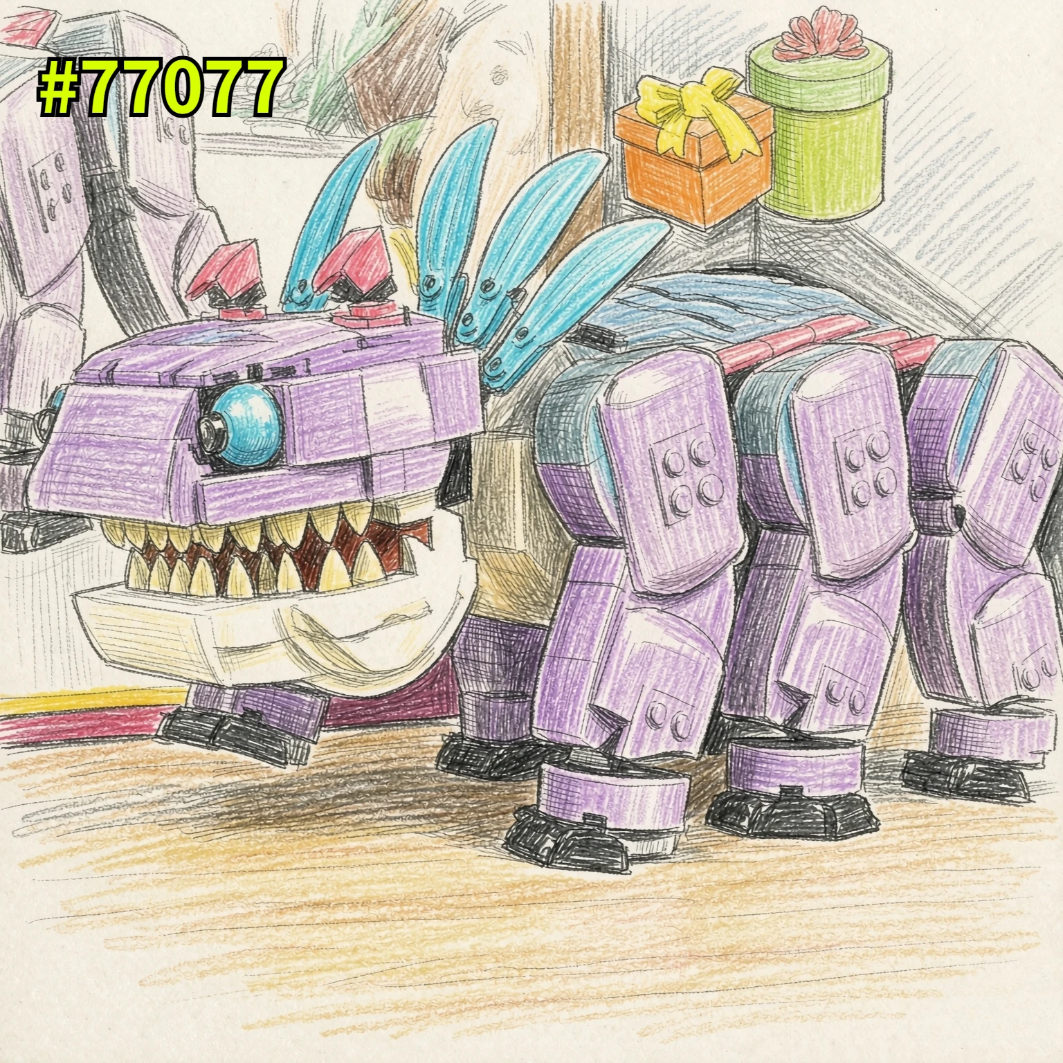 classic-film-1084pcs-creative-series-puzzle-cute-strange-monster-klub-assembled-toy-adult-building-blocks-birthday-gift