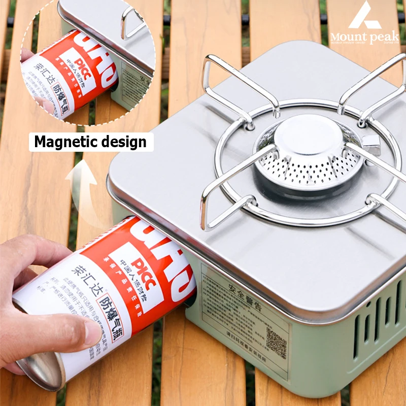 Mountainhiker Camping Gas Stove, High Power, Portable Cassette Fire Pit, Outdoor Burner Picnic Camping Cassette Stove, 2800W