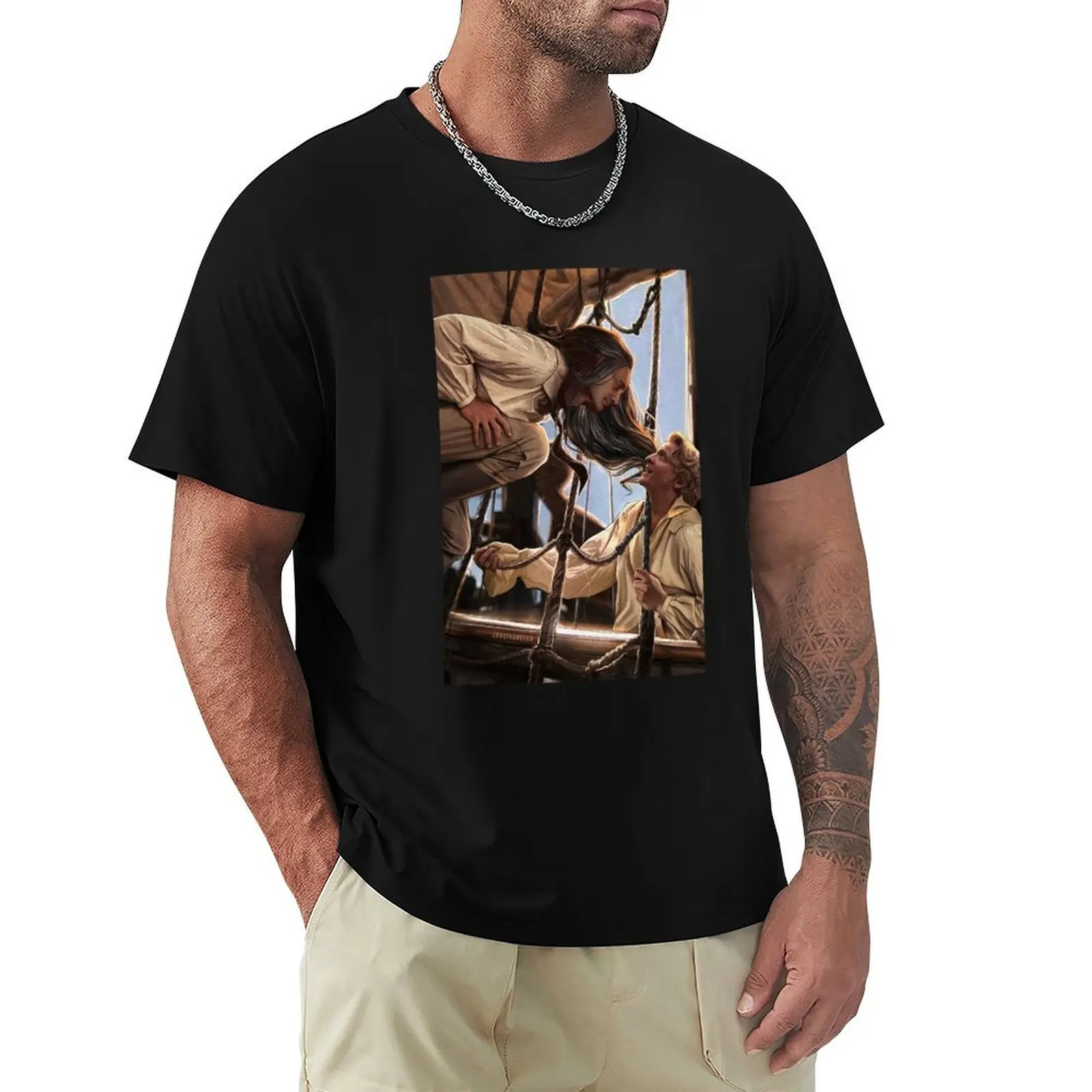 La Belle Dame Sans Merci T-Shirt Relaxed Fit Casual Short Sleeve Top