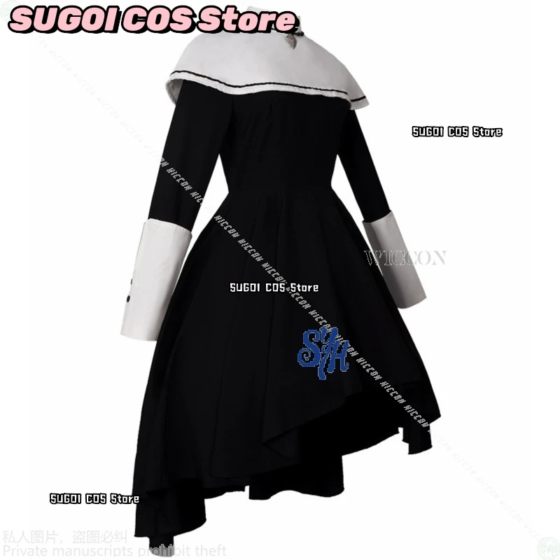 Yoisaki Kanade Косплей Аниме Игровой проект Sekai Idol Nightcord At 25:00 Черный Длинный Винтаж Готическая Лолита Хэллоуин Красина {SUGOI COS}