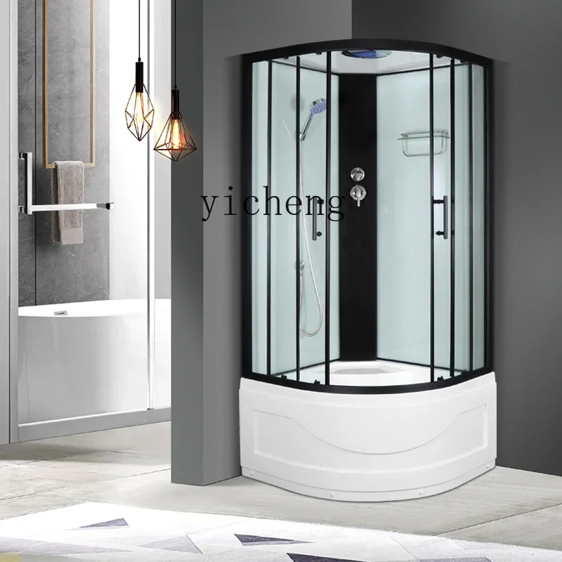 

U5.11 integrated bathroom, shower room integrated bathtub steam glass partition arc fan bath household