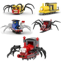 BuildMOC Horrors Game Idea Choo-Choo Charles Building Blocks Set Spider Train Animal Figures Bricks Toys For Kids Birthday Gifts