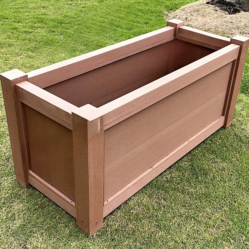 Moisture proof, zero formaldehyde, courtyard, balcony, rectangle, plastic wood, flower slot box.