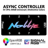 Nollie SignalRGB OpenRGB Universal 5V 3PIN ARGB controlador asíncrono HUB para ordenador PC caja ventiladores de refrigeración tira de luz