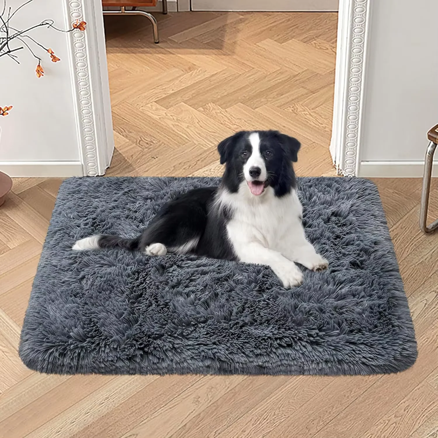 VIKAMA Silk And Wool Carpets Are Soft And Do Not Shed Easily. Pet Supplies Are Comfortable, With Long Plush Dog And Cat Bed Mats