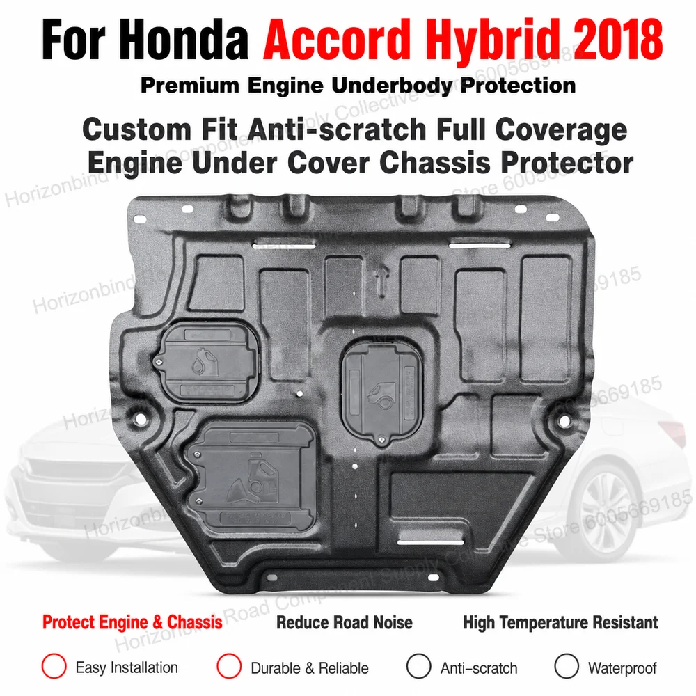 OEM Fit For Honda Accord Hybrid 2018 10th Gen Engine Lower Guard Chassis Baffle Plate Resin Plastic Alloy Manganese Steel
