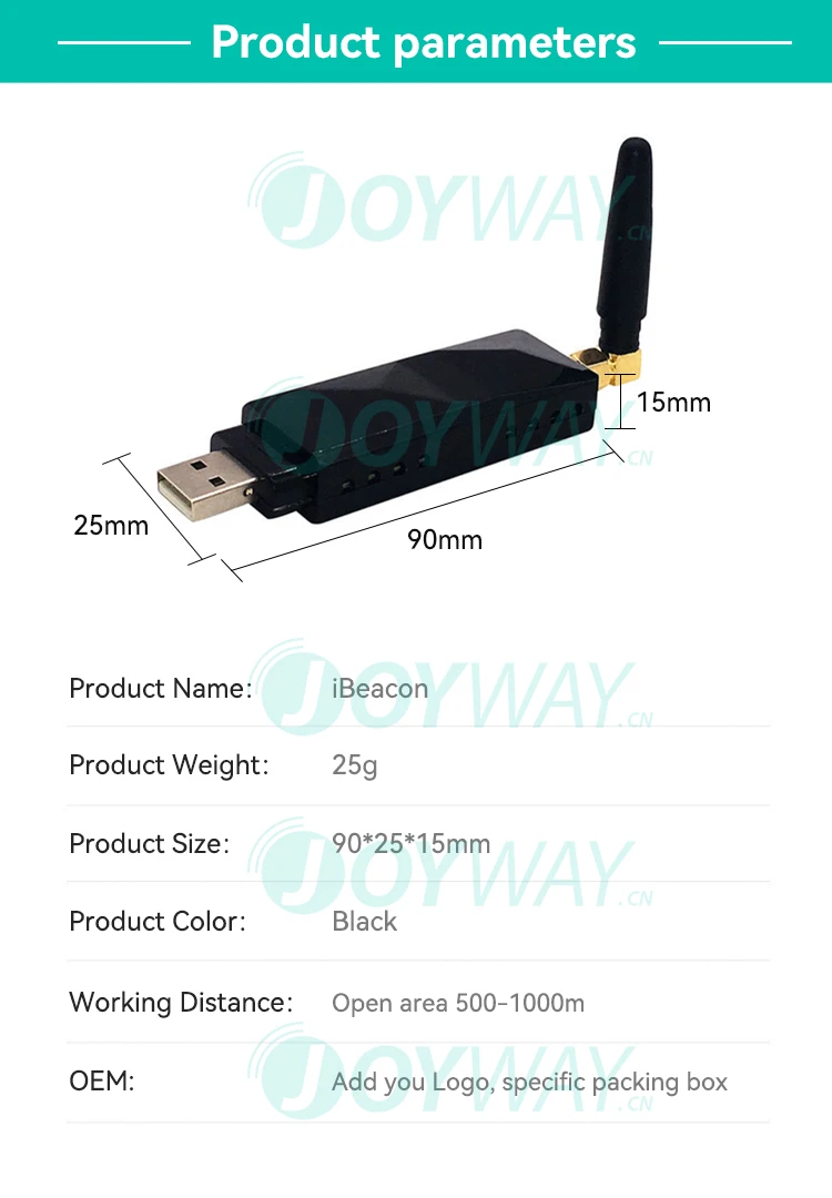 ジョウェイ近接マーケティングBLEビーコンデバイスEddystone iBeacon（SDK付き）