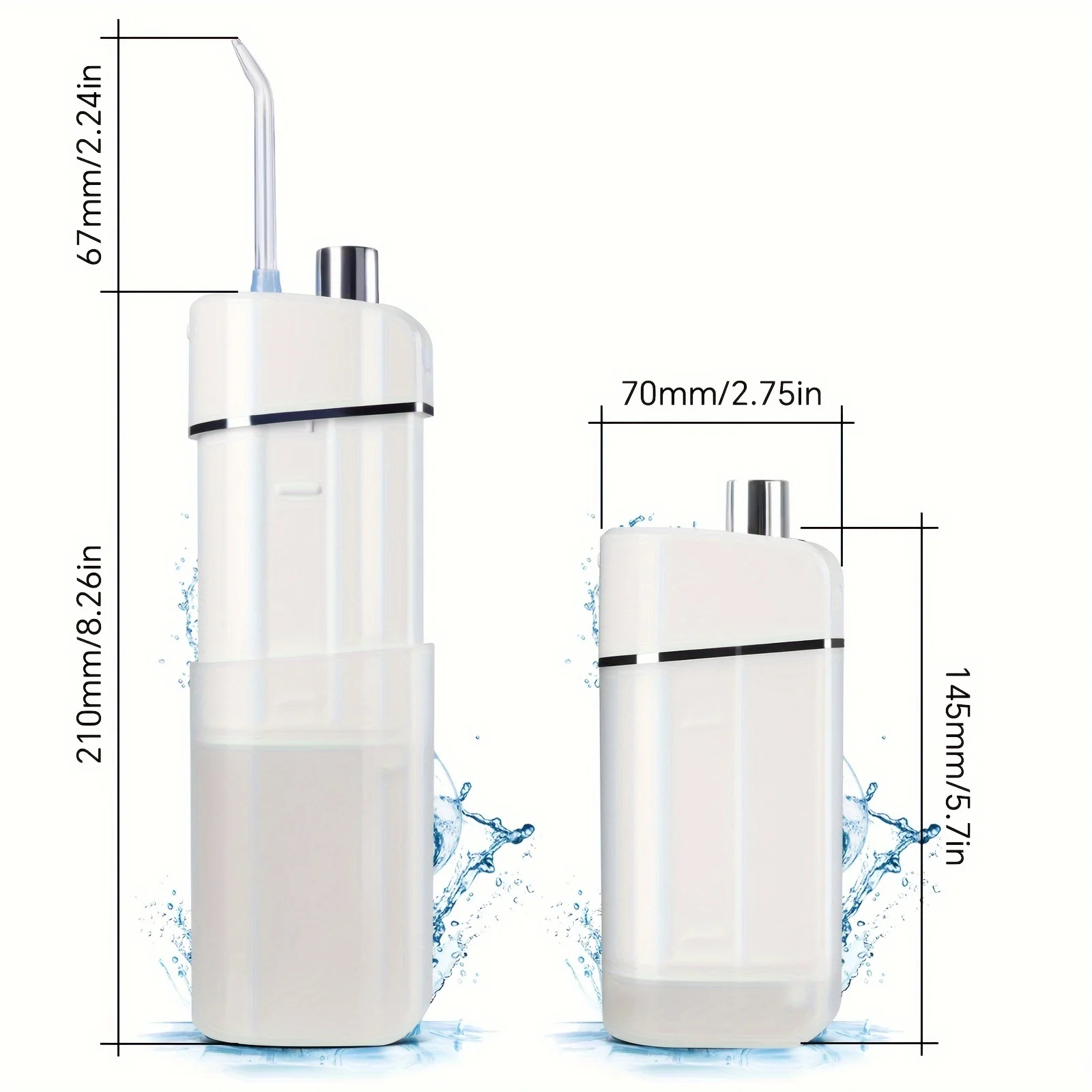 Retractable Portable Electric Teeth Irrigator IPX7 Waterproof Oral Irrigator Prevents Periodontal Disease Oral Hygiene Cleaning