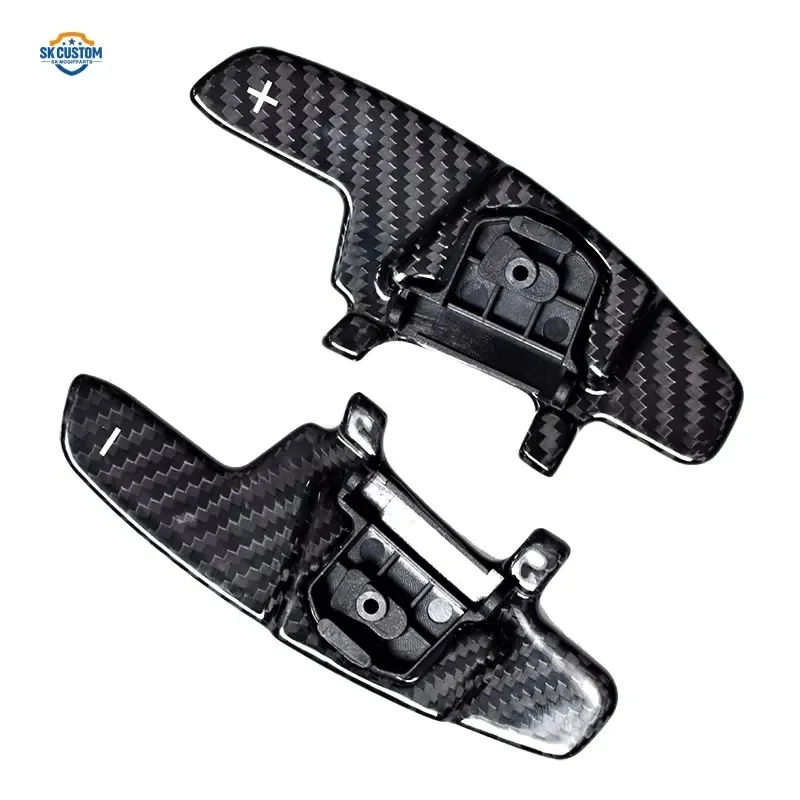 Hot Sale For Golf 7 Scirocco Sagitar GLI Lamando GTS Polo GTI Steering Wheel Carbon Fiber Replace Style Paddle Shifters