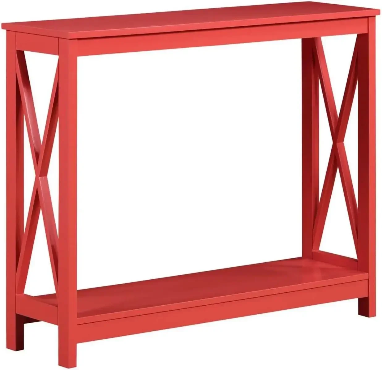 

Oxford Console Table with Shelf, Coral