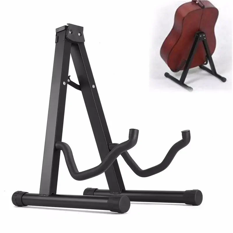 Foldable Folding Lightweight Portable Guitar Bass Cello Stringed Instrument Stand Holder for Professional Guitarist