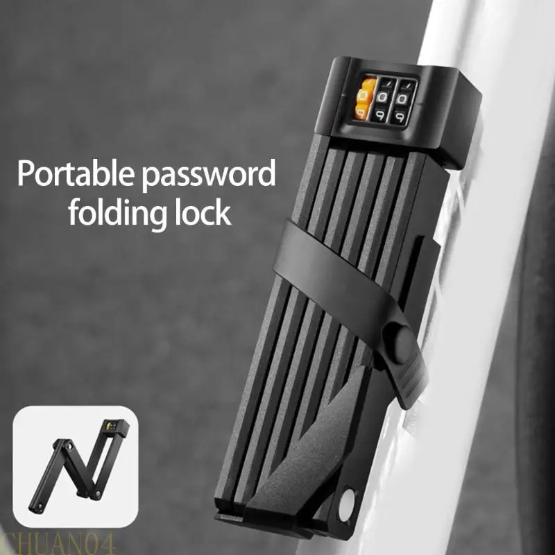 

A1A2 Light weight Bike Security Lock Flexible Folded Zincs Alloys Steel Construction