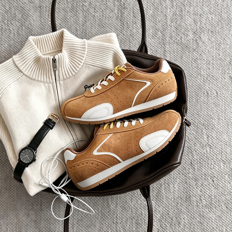 Mra Wide-Fit Suede Retro Men's Sneakers German Training Shoes Sports Casual Jogging Shoes Autumn