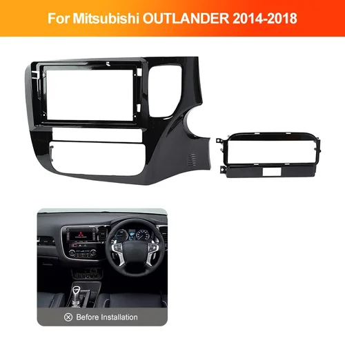 Imagen 2 del producto QSZN 10,1 pulgadas para MITSUBISHI Outlander 2014-2019 Radio de coche 2 Din Panel de unidad principal DVD GPS MP5 reproductor Android marco de tablero de Fascia