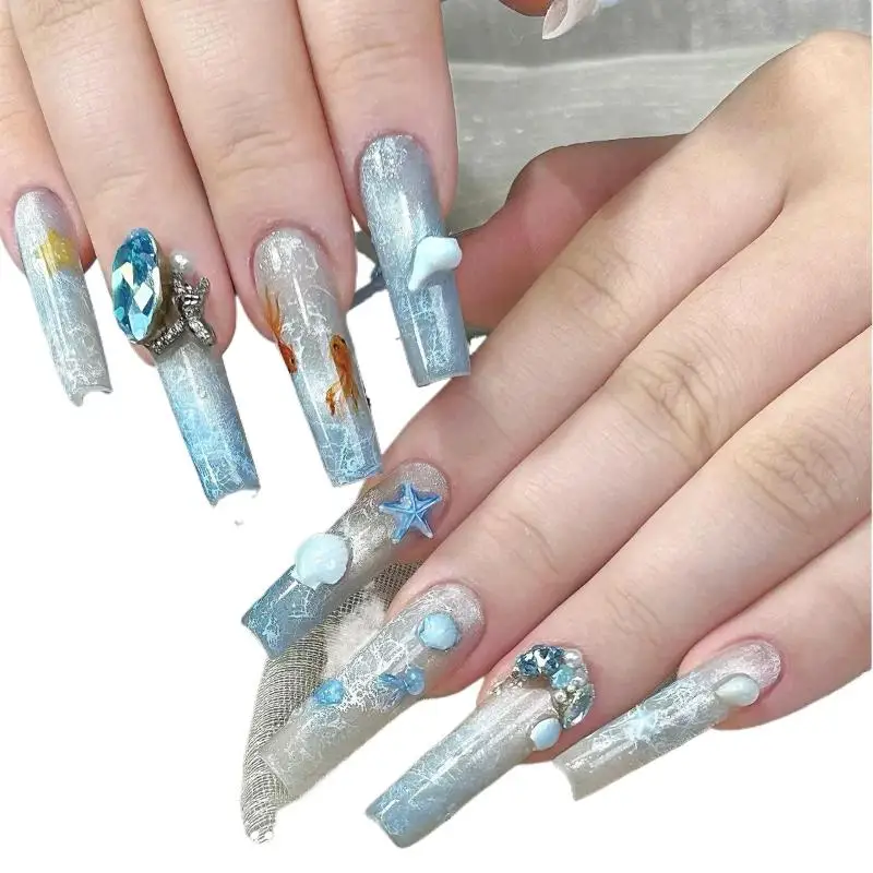 تتفتح بسرعة طلاء الأظافر فقاعة المحيط موجة هلام DIY مسمار الفن زهر هلام شبه دائم نقع قبالة الرخام هلام البولندية الورنيش #6