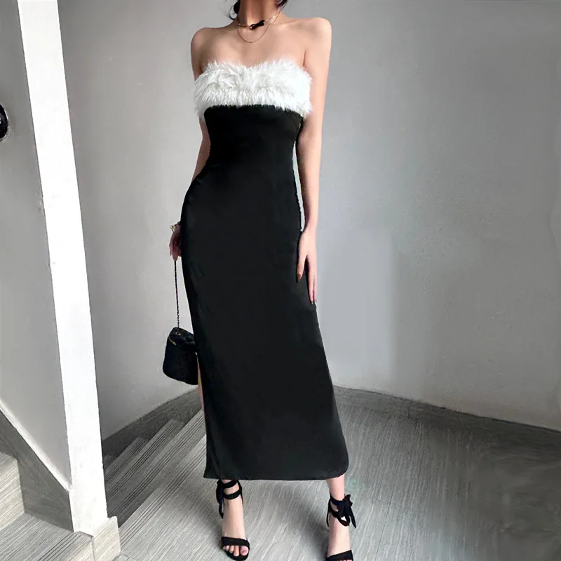 Abiti Abito da donna Festa di fidanzamento Ospite Primavera Lino Ricamato Occhiello Decorativo Smocking Volant A-Line Picnic Vintage Sexy