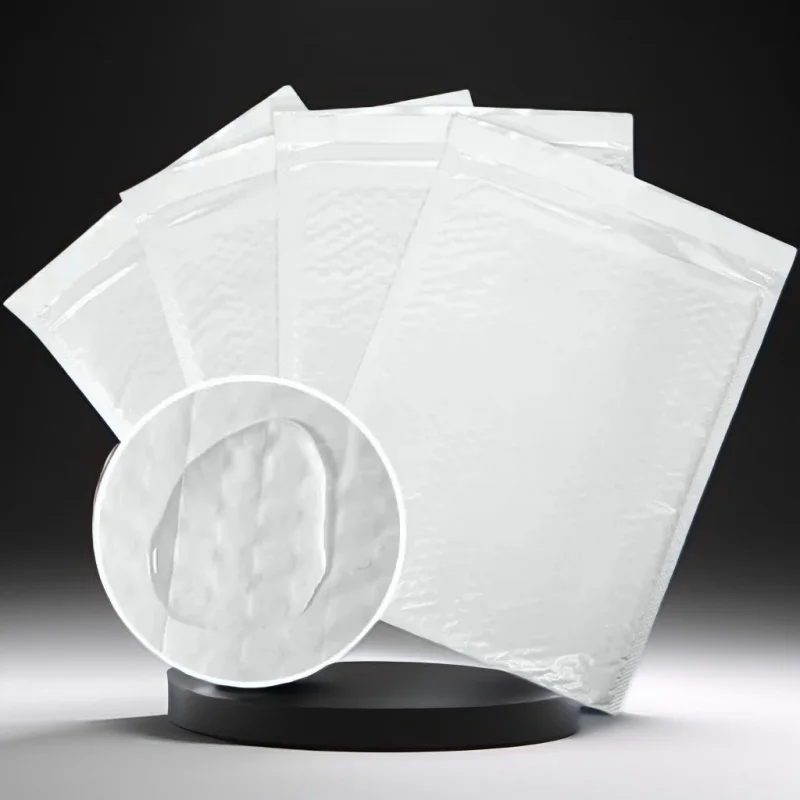 50 قطعة حقيبة مغلف فقاعة بيضاء ذاتية اللصق بدون شريط تغليف الهدايا النقل السريع العالمي