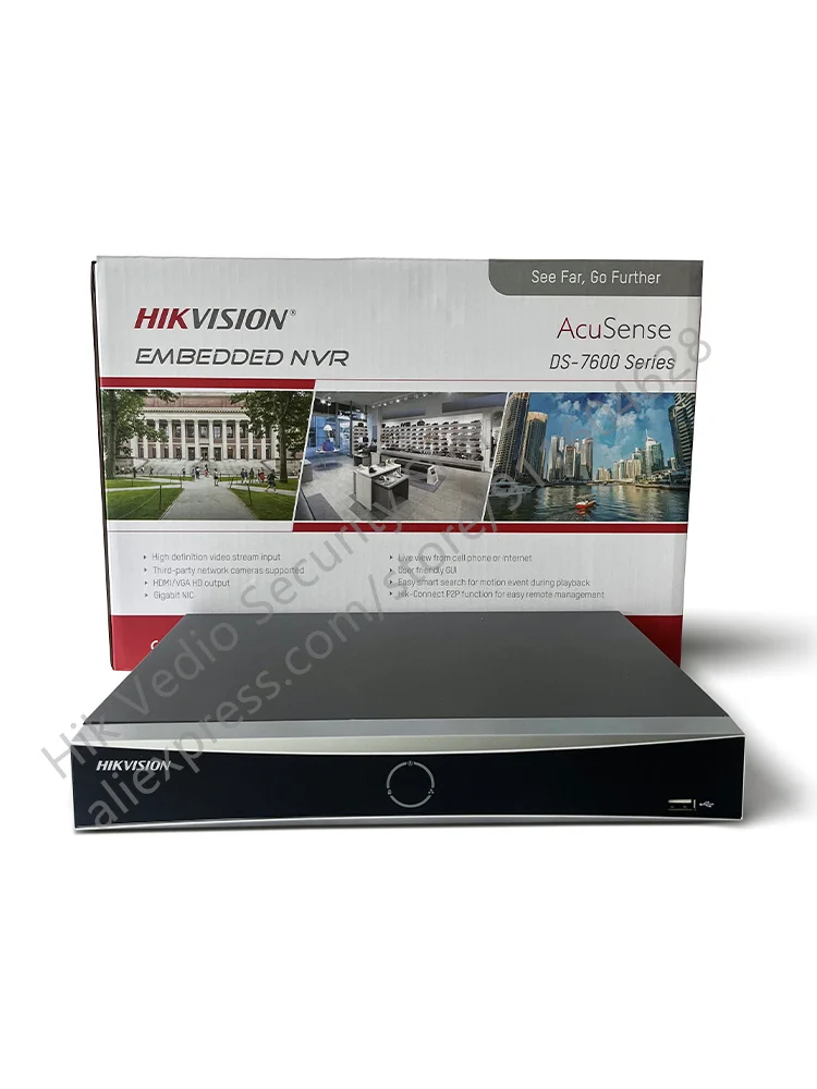الأصلي Hikvision DS-7616NXI-K1 16-ch 1U بدون Poe Port AcuSense 4K NVR شبكة مسجل فيديو نظام الدائرة التلفزيونية المغلقة 1 واجهة SATA #3