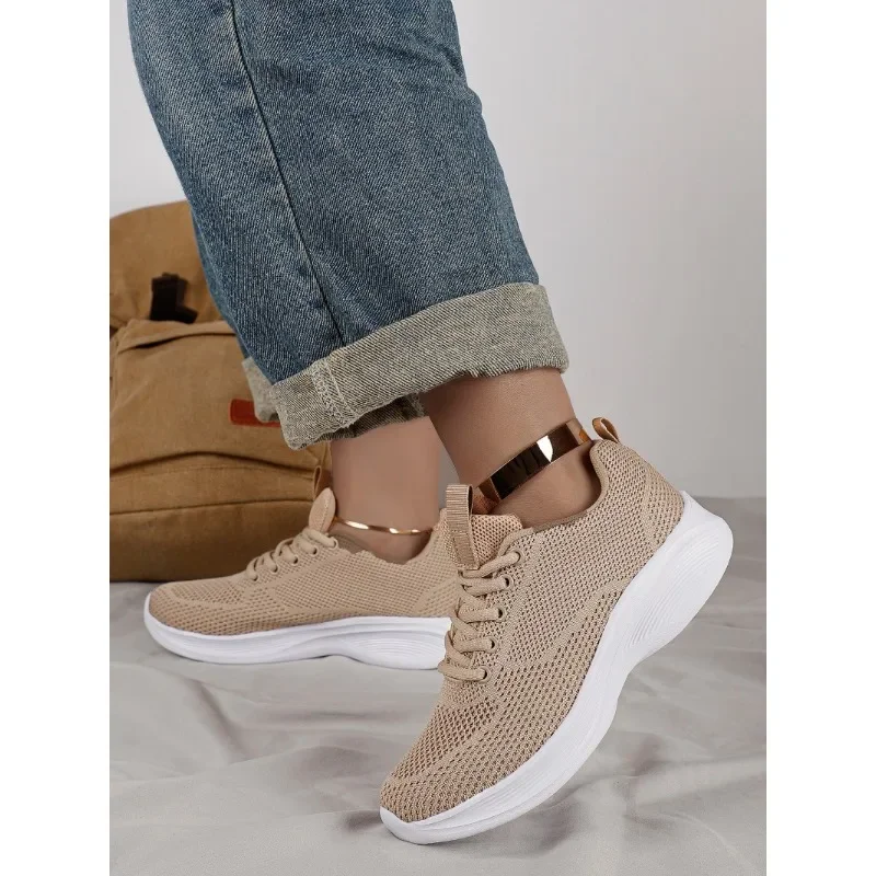 Sneakers for Women Fashion Tennis Female Khaki New Sport Shoes for Gym Flat Sole Ladies Sneaker Big Size 42 tenis mujer