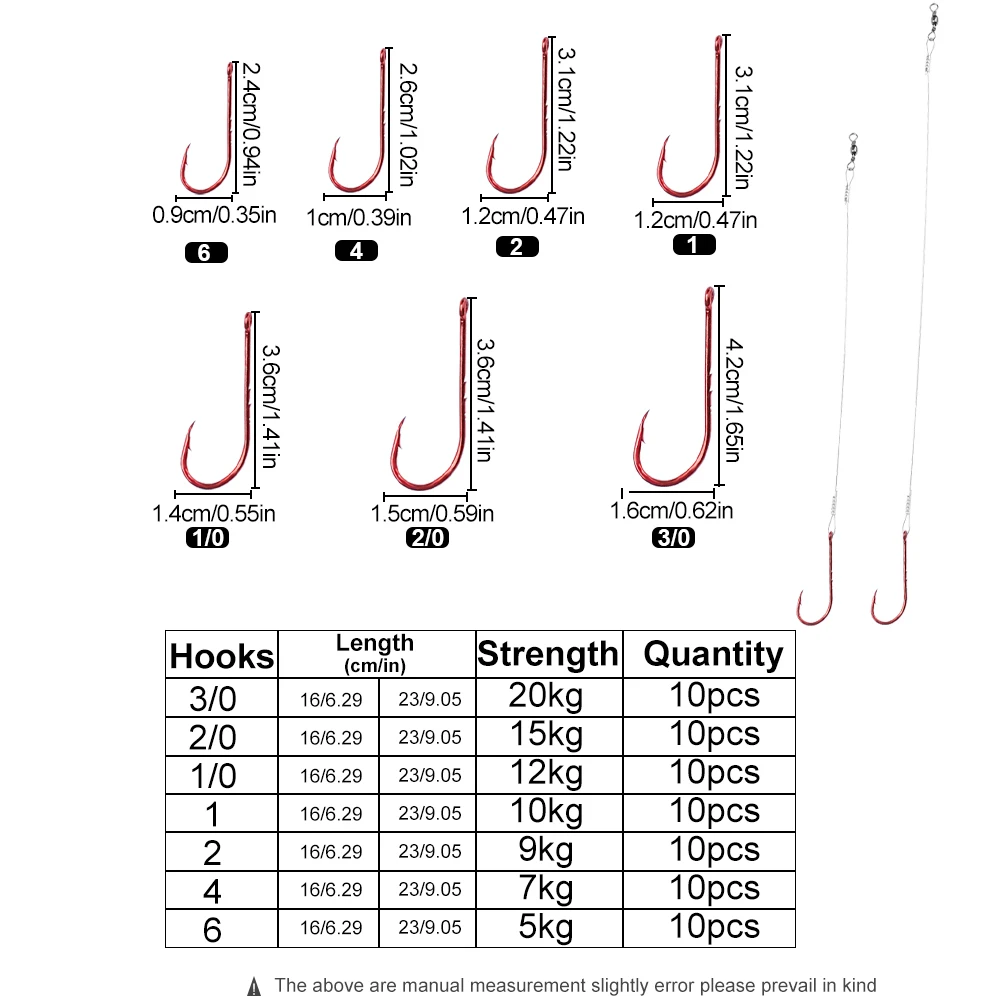 10PCS 16CM 23CM Anti-Bite Steel Wire Fishing Line Leader Leashes For Fishing With Baitholder Hook Lure Fishing Accessories