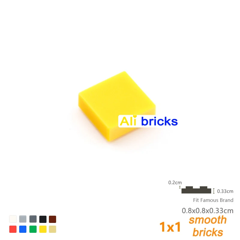 Blocs de construction en vrac, 600 pièces, briques lisses, 24 couleurs, 1x1, jouets créatifs éducatifs pour enfants, taille Compatible avec 3070