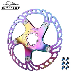 IIIPRO Mountain bike thickened floating rotor 140mm 160mm 180mm 203mm road bike strong cooling disc brake rotors rainbow MTB