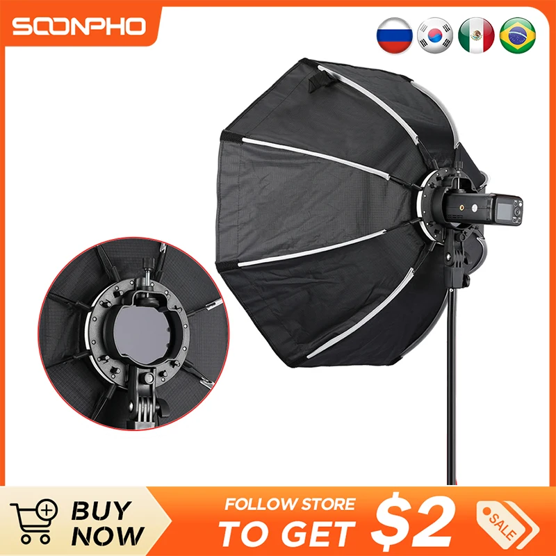 

TRIOPO Softbox KX 65CM Octagon Umbrella Light Box With Tripod For Godox AD200 V1 Speedlite Flash Light Photography Photo Studio