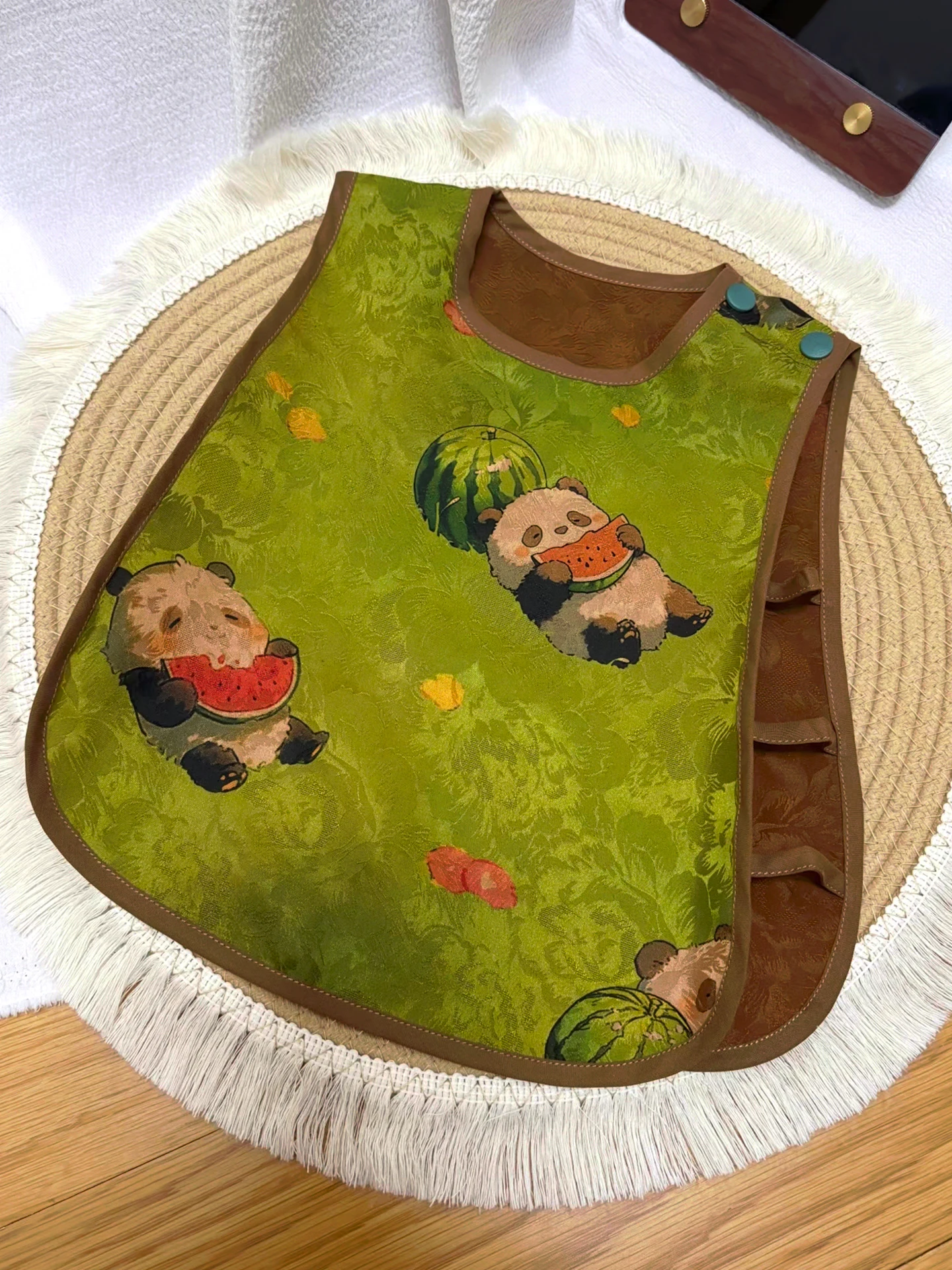 Ropa Tradicional China para Niños Pequeños: Chalecos de Panda para Fiesta de Cumpleaños, Trajes Florales de Seda Roux Cloud P...