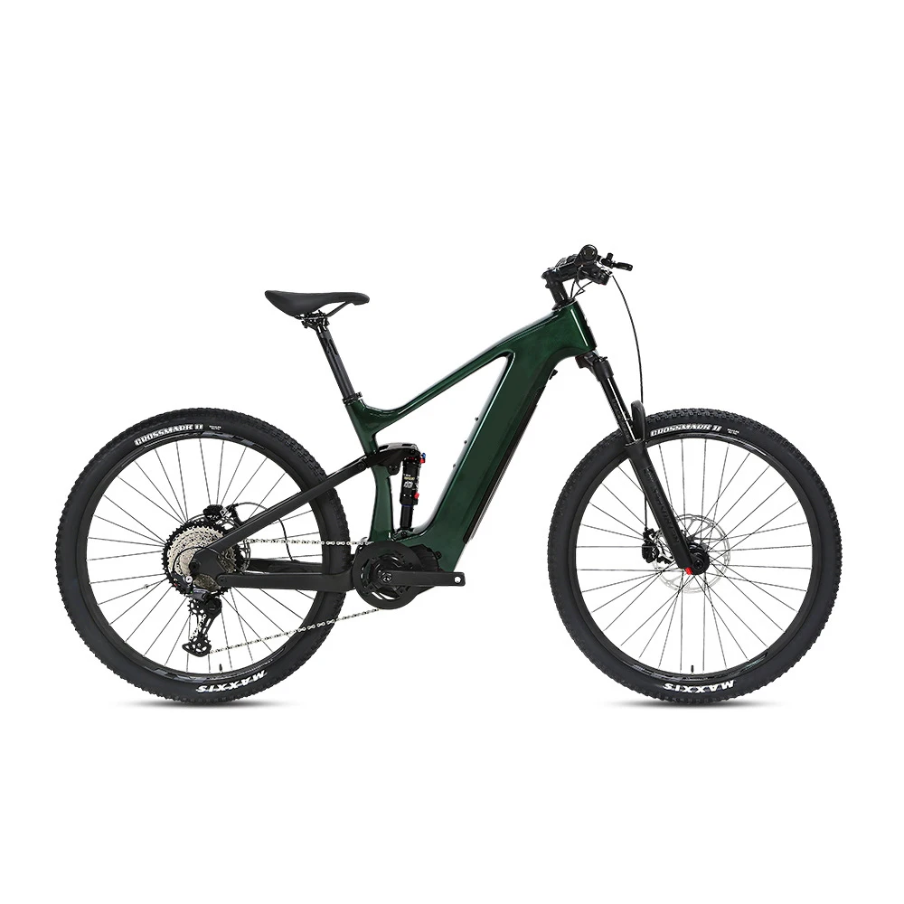الكربون 29 بوصة E الدراجة الجبلية تعليق كامل Ebike EMTB دراجة كهربائية دراجة كهربائية جبلية 29 بوصة الكهربائية تعليق كامل