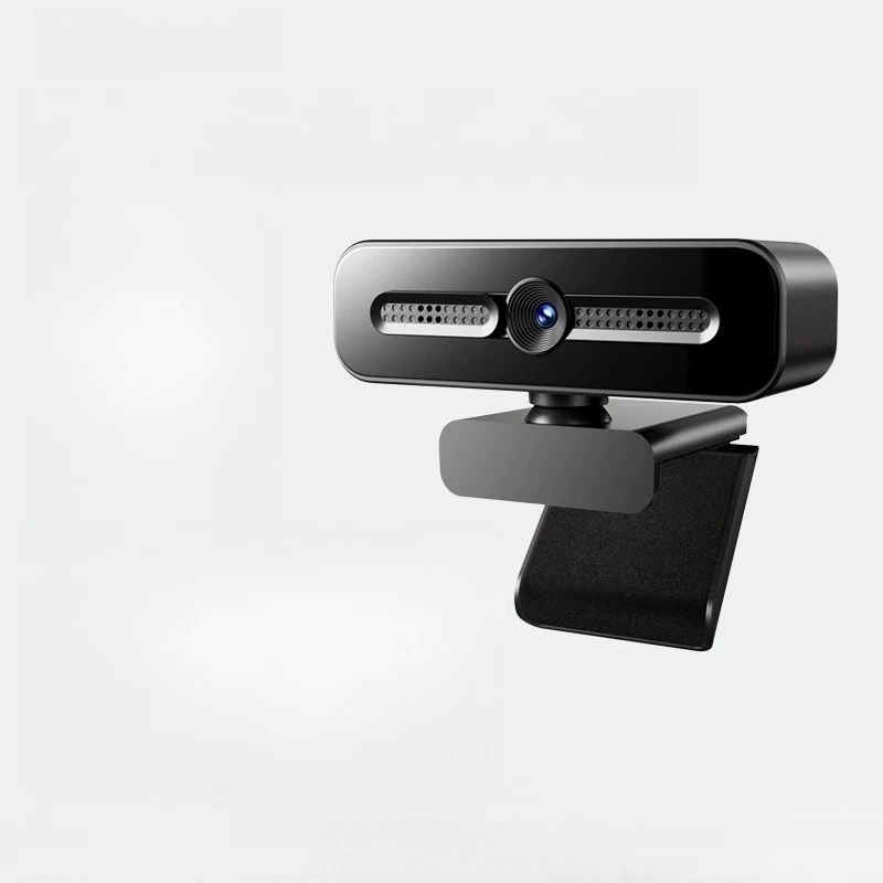 4K [8 Million Ultra HD] Three-level Beauty Fill Light + Privacy Protection Cover Triangle Bracket Black