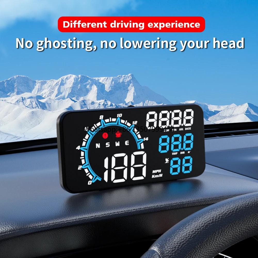 

Universal Blue Car GPS Smart Gauge HUD G11 Head up Display Speedometer Projector