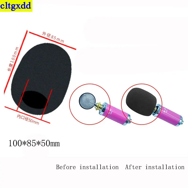 cltgxdd, 2 шт., подходят для микрофона, защитный чехол из пенопласта, губчатый чехол для наушников, противоударный пылезащитный чехол