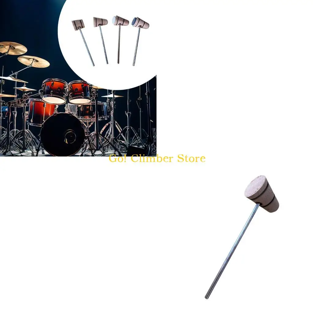Q84C Drum Pedal Replacement Assembly Double/Single Kick Pedal Hammer Head for Rehearsal Room Spare Part Planning